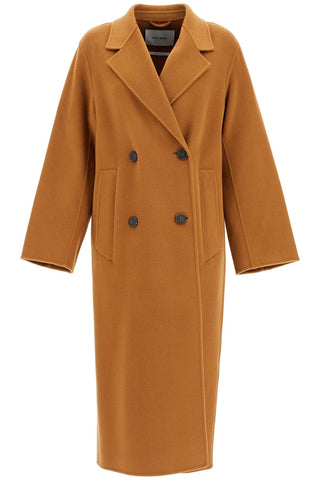 clara double-breasted wool coat IO111105 LIGHT GINGERBREAD