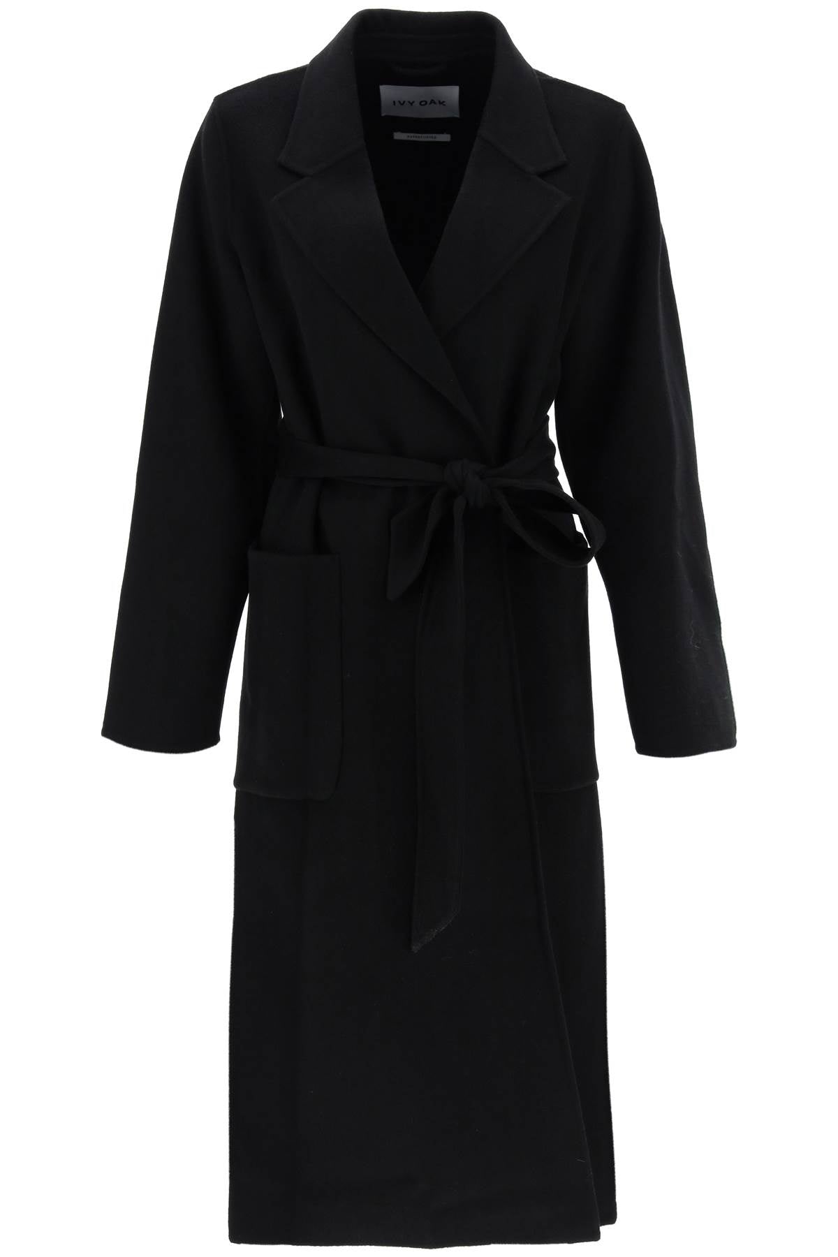 celia wrap coat IO1123F1046 BLACK