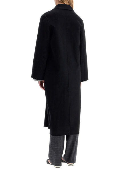 clara double-breasted wool coat IO1123F1105 BLACK