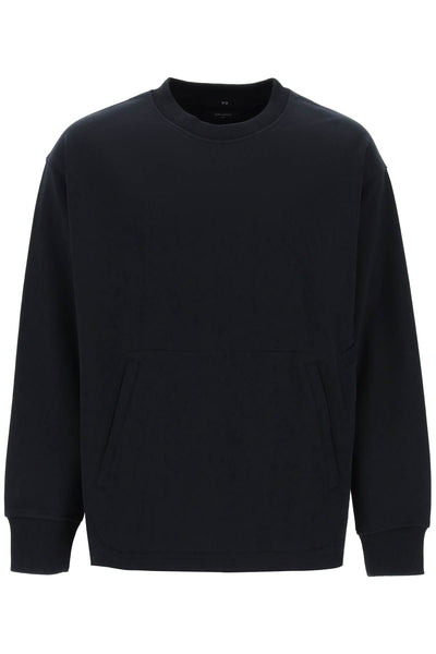 "oversized cotton blend sweat IR7113 BLACK