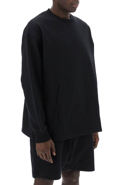 "oversized cotton blend sweat IR7113 BLACK