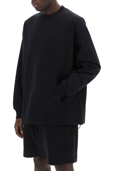 "oversized cotton blend sweat IR7113 BLACK