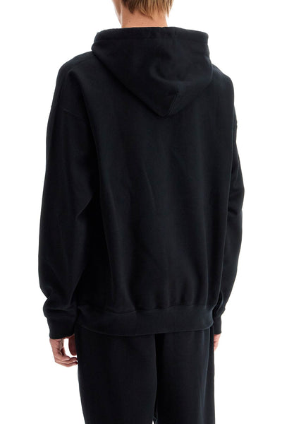 oversized hoodie with hood IW0078 BLACK