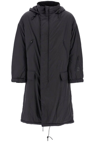 long padded nylon parka coat IW7486 BLACK