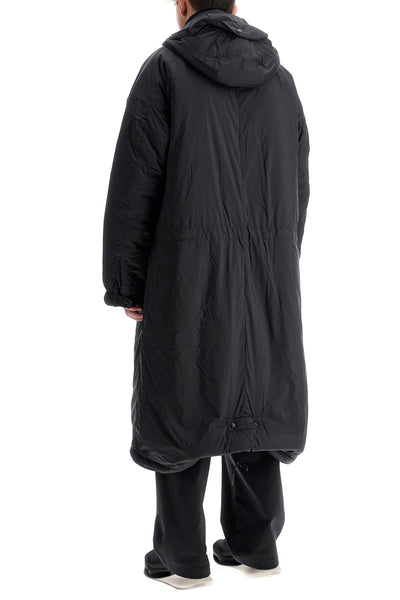 long padded nylon parka coat IW7486 BLACK