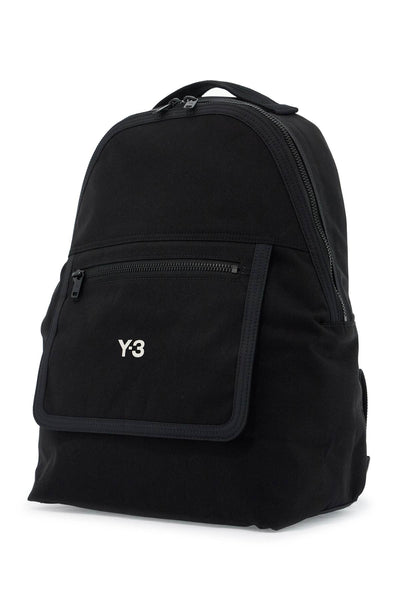 classic technical canvas backpack IY4063 BLACK