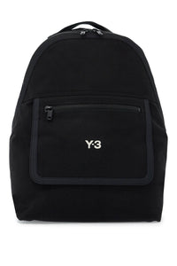 classic technical canvas backpack IY4063 BLACK