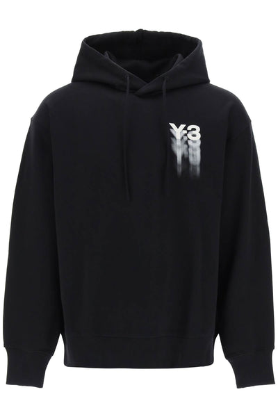 hoodie with gradient logo print IZ3169 BLACK