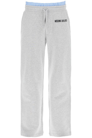 jogger pants with boxer insert J0337 7028 MULTI GREY