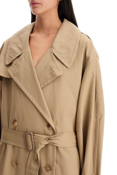 double-breasted trench coat with J0608 5419 BEIGE  81