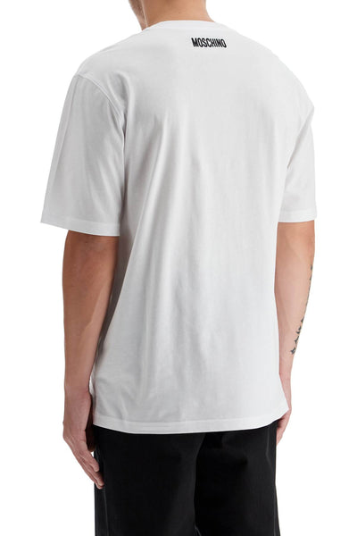 MOSCHINO t-shirt t-m J0706 5241 MULTI WHITE   1 | Italystation.com - Shop Now at italystation.com