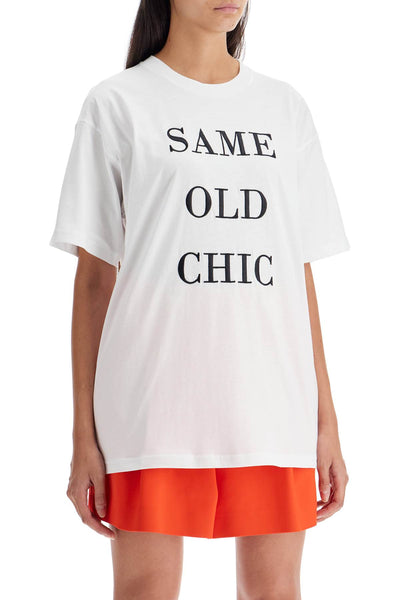 "oversized t-shirt with same old J0710 5541 MULTI WHITE