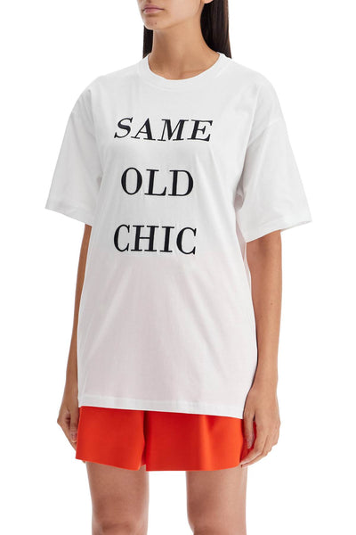 "oversized t-shirt with same old J0710 5541 MULTI WHITE