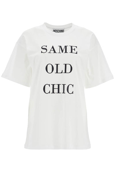 "oversized t-shirt with same old J0710 5541 MULTI WHITE