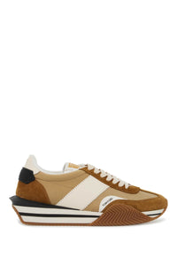 techno canvas and suede 'james' sneakers J1292 LCL134N BISCUIT/SAND + CREAM