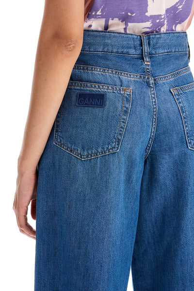 lightweight denim wide leg jeans J1487 MID BLUE VINTAGE