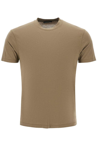 cottono and lyocell t-shirt JCS004 JMT002S23 FERN GREEN