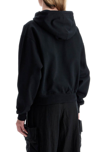 boxy hoodie with hood JD9790 BLACK