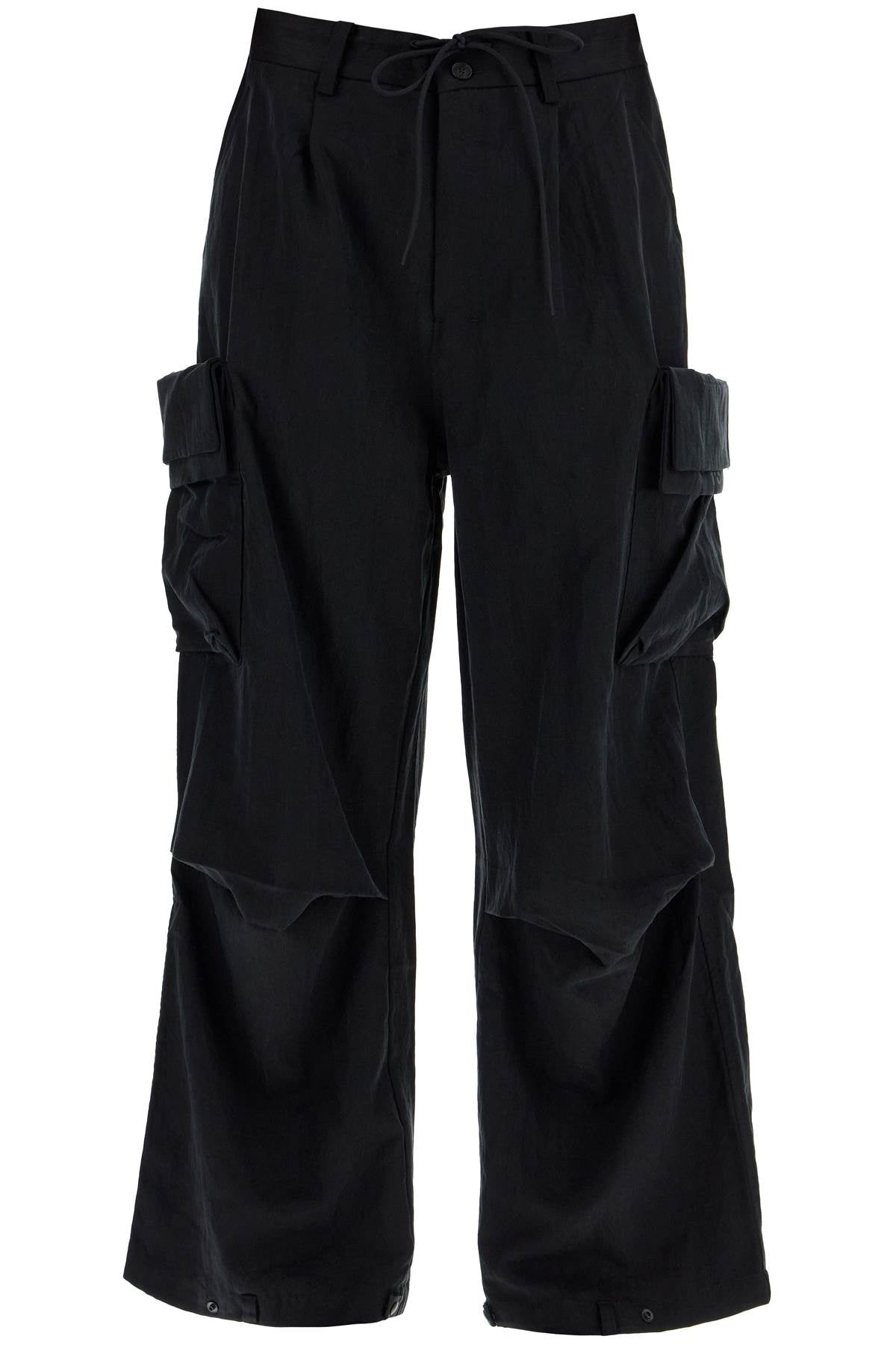 lyocell cargo pants in JI5866 BLACK