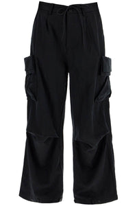 lyocell cargo pants in JI5866 BLACK