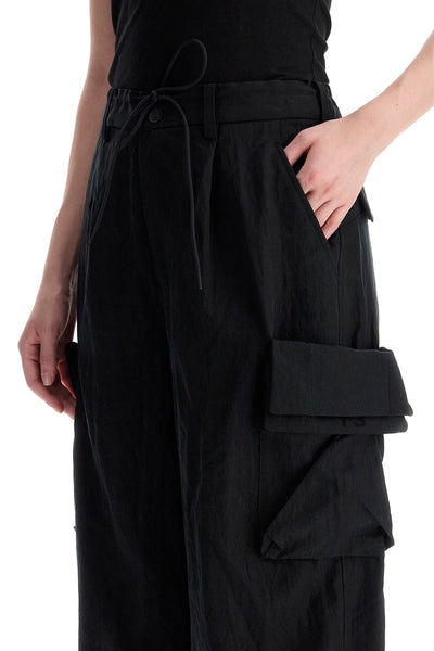 lyocell cargo pants in JI5866 BLACK