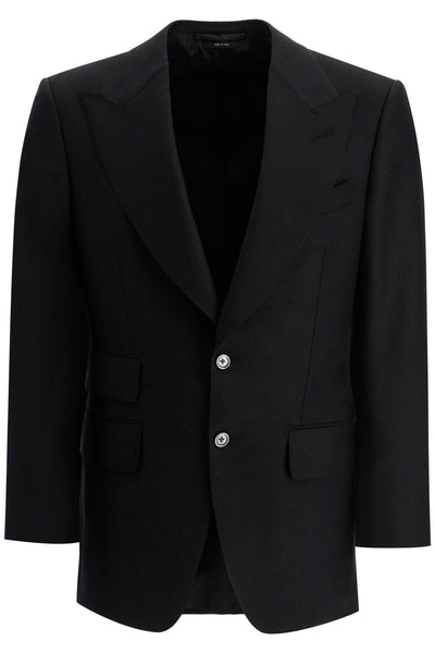 atticus single-breasted jacket in wool and JLAP01 WMS20 BLACK