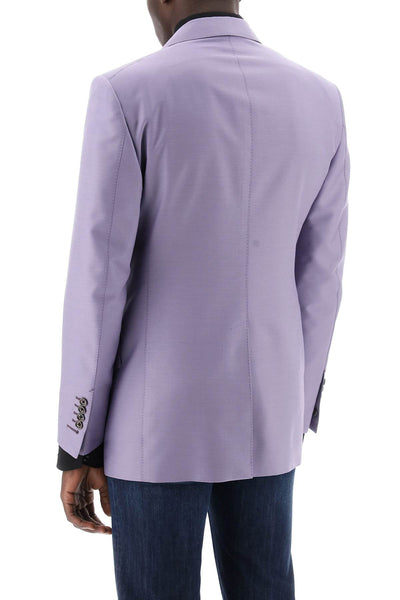 atticus wool and silk blend blazer JLAP02 WSS18 VIOLET