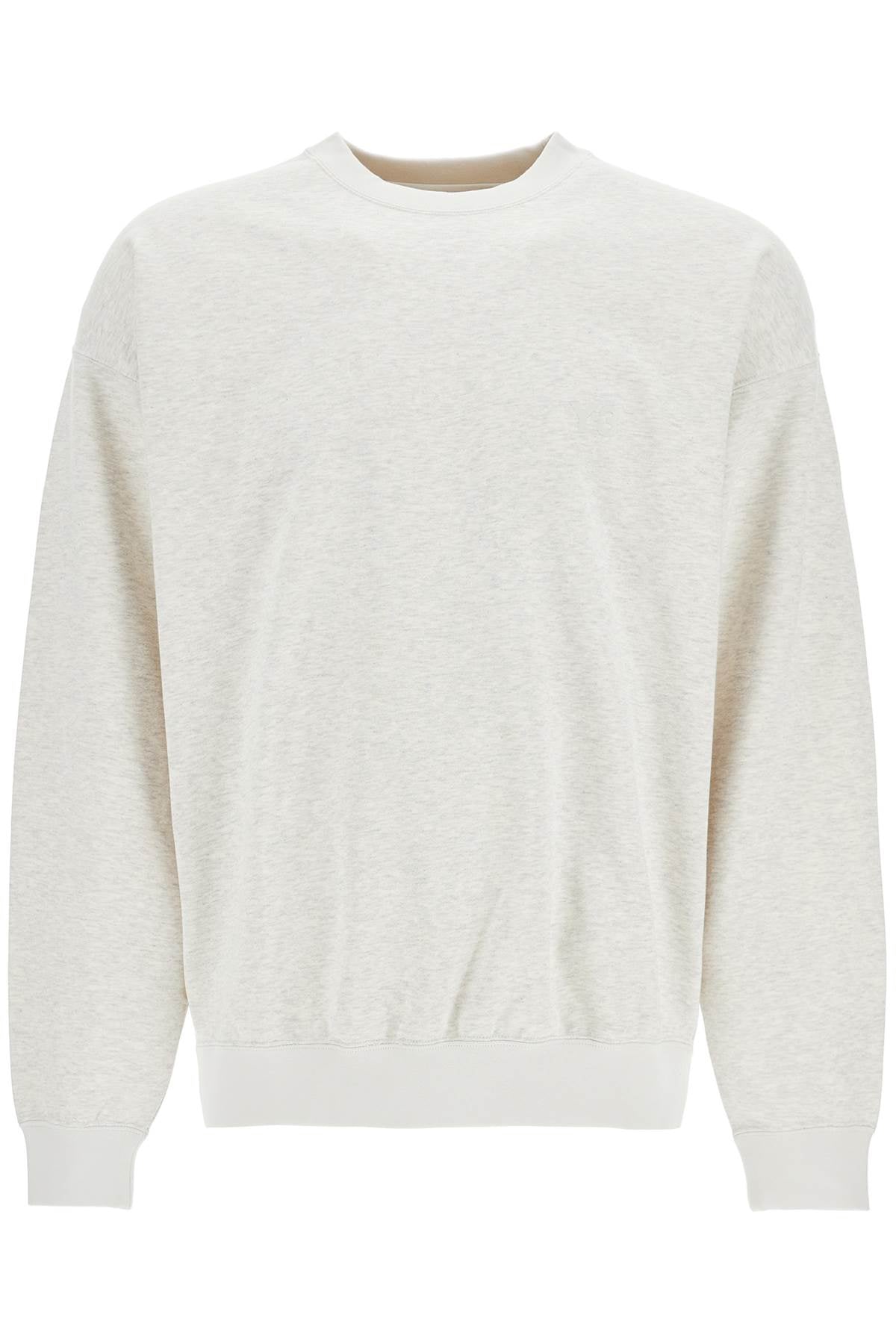 Y-3 light grey soft cotton and polyester sweatshirt JM7874 GREY | Italystation.com - Shop Now at italystation.com