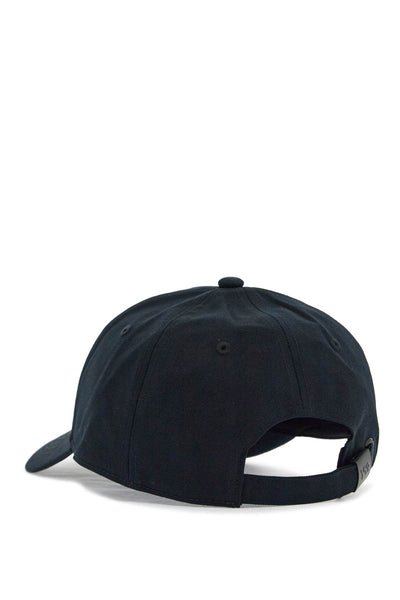 black cotton baseball cap with curved brim adjustable JP1143 BLACK