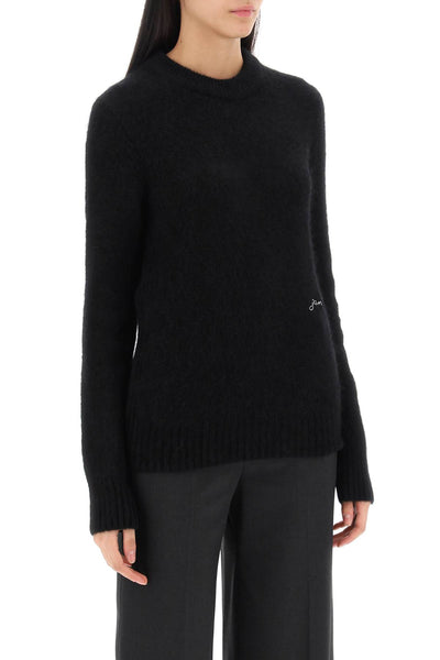 brushed alpaca and wool sweater K2105 BLACK