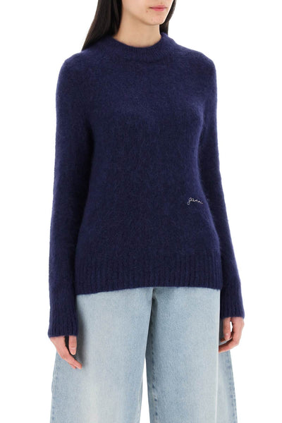 brushed alpaca and wool sweater K2216 SKY CAPTAIN