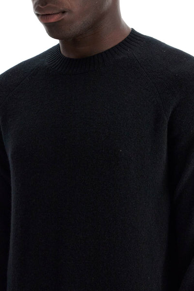 crewneck wool and cashmere pul KCL024 YMW040S24 BLACK