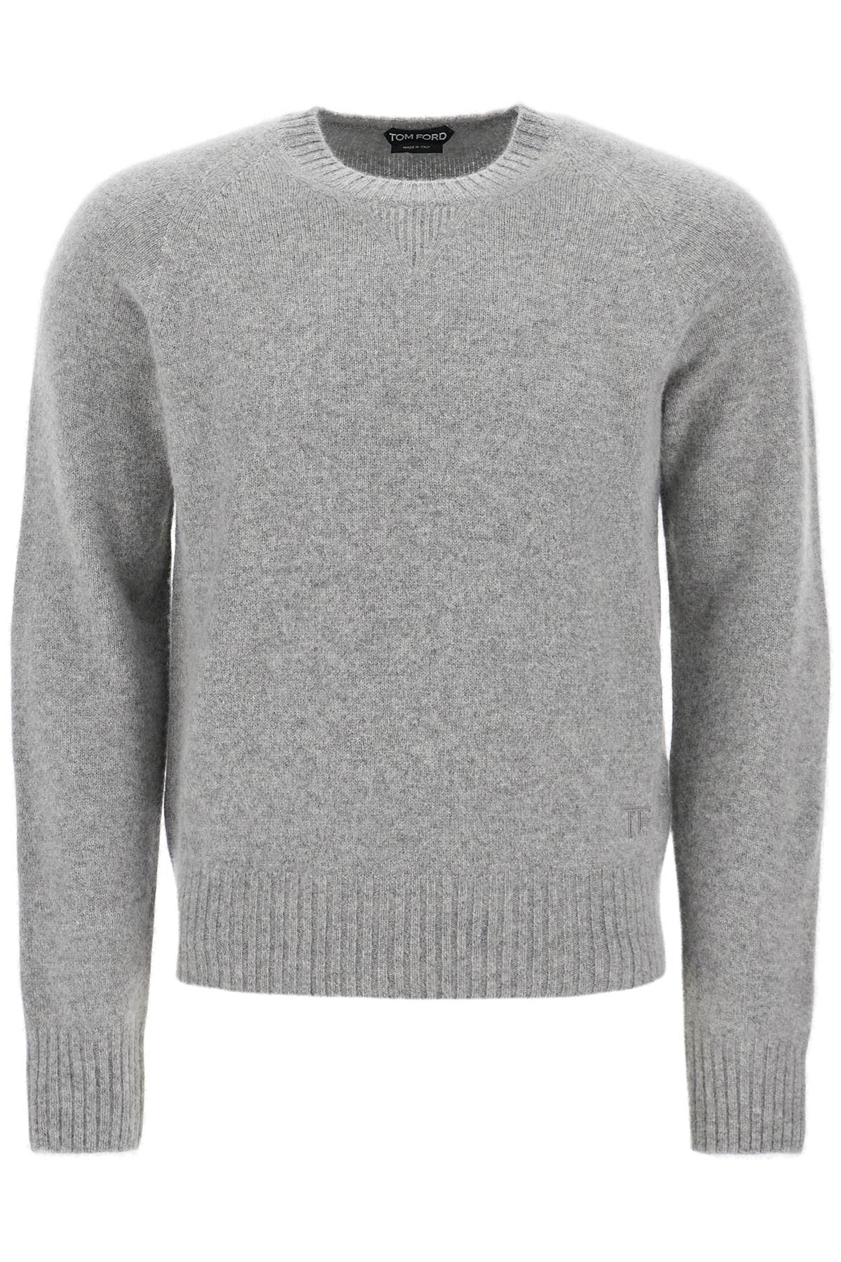 cashmere crewneck pullover KCL037 YMK022F23 LIGHT GREY