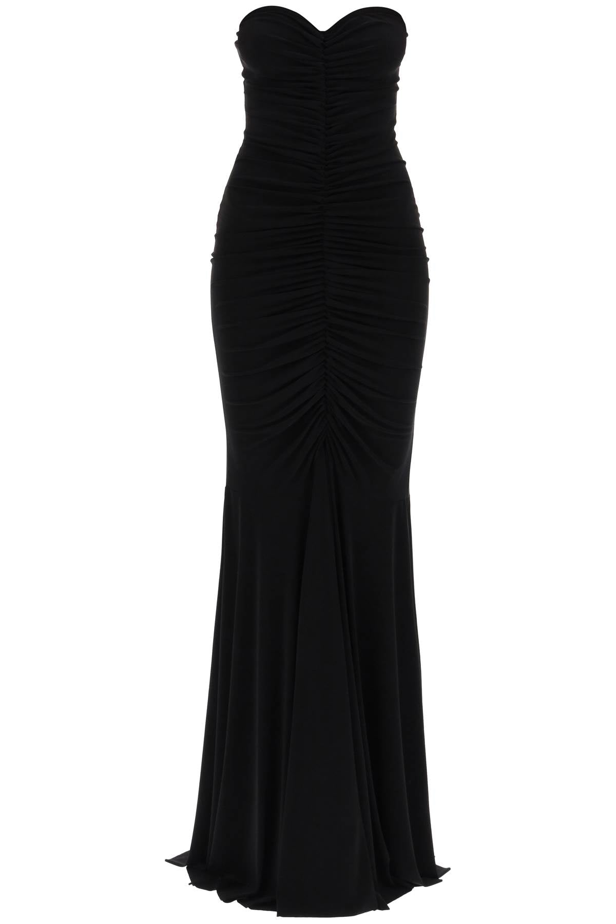 strapless mermaid-style long dress KK1243PLD47001 BLACK