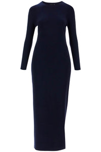 maxi form-fitting dress with side KK2243PLE33951 TRUE NAVY