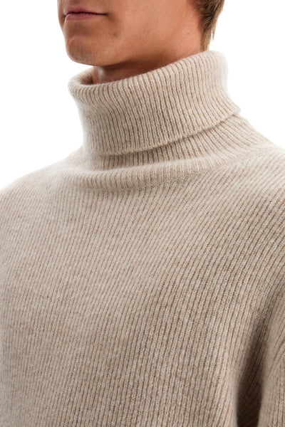 cashmere and silk turtleneck sweater KRL024 YMK035F24 CREAM