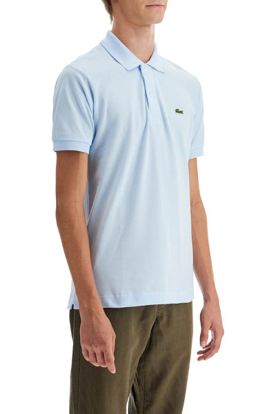 classic fit short sleeve polo shirt L1212 BLU CHIARO