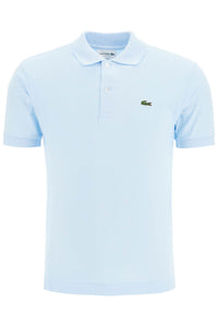 classic fit short sleeve polo shirt L1212 BLU CHIARO