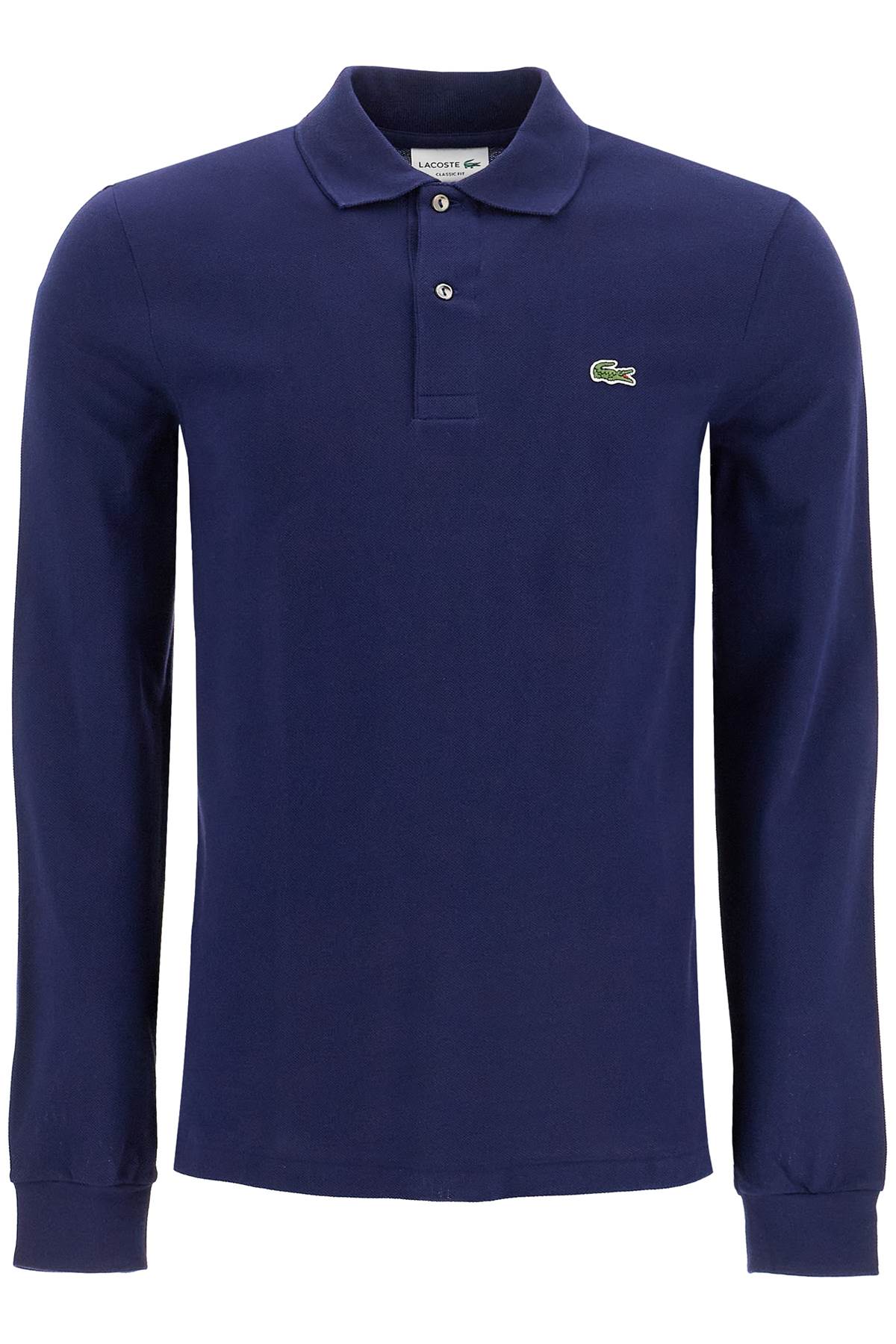 "classic fit long sleeve polo shirt L1312 BLUE NAVY