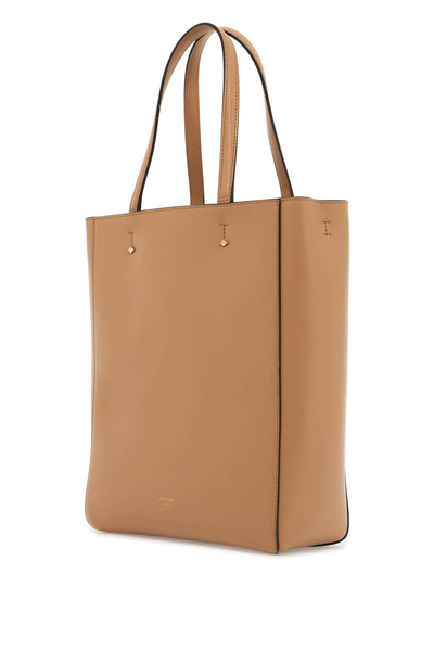 smooth leather lenny n/s tote bag. LENNY N S M KHV BISCUIT LIGHT GOLD