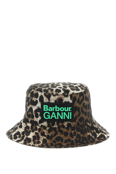 waxed leopard bucket hat LHA0544 LEOPARD PRINT