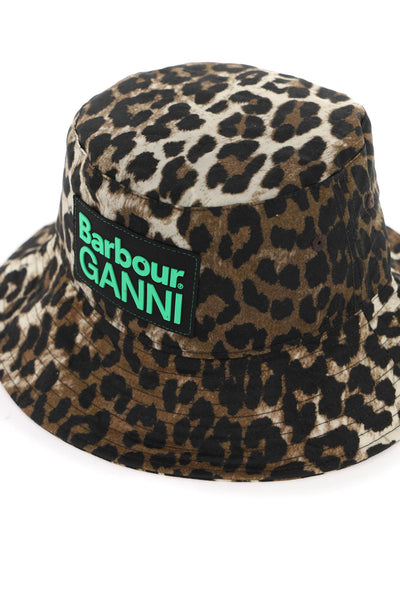 waxed leopard bucket hat LHA0544 LEOPARD PRINT