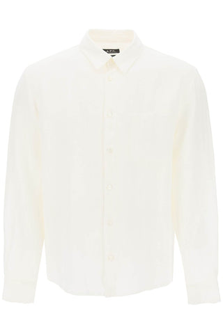 A.p.c. linen cassel shirt for LIAEK H12545 BLANC CASSE