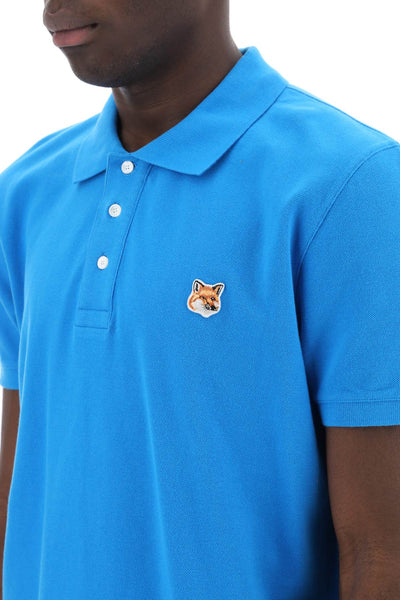 fox head patch polo shirt LM00208KJ7002 ENAMEL BLUE