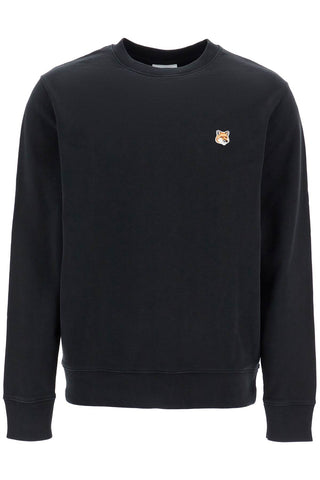 'fox head patch sweatshirt with LM00301KM0001 BLACK