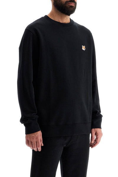 'fox head patch sweatshirt with LM00301KM0001 BLACK