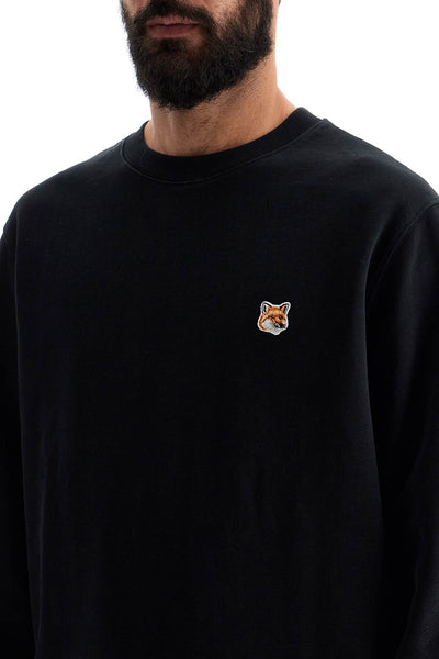 'fox head patch sweatshirt with LM00301KM0001 BLACK