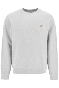 'fox head patch sweatshirt with LM00301KM0001 LIGHT GREY MELANGE