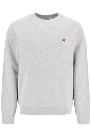 'fox head patch sweatshirt with LM00301KM0001 LIGHT GREY MELANGE