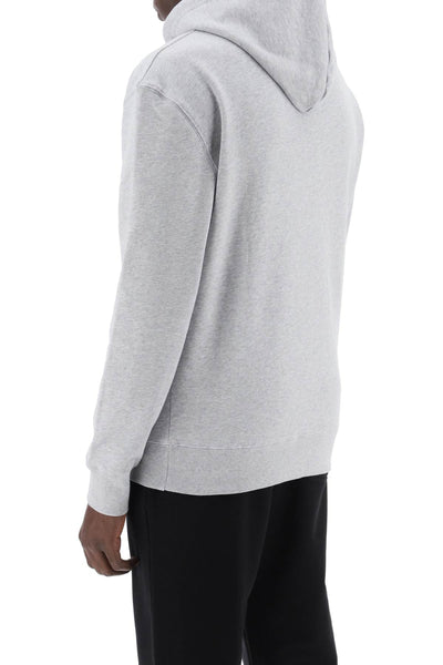 fox head hooded sweatshirt LM00702KM0001 LIGHT GREY MELANGE